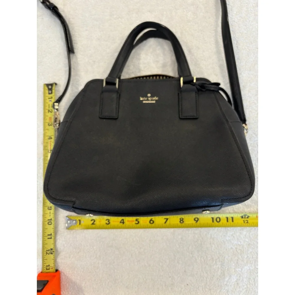 Kate Spade Cedar Street Maise Black Saffiano Leather Satchel Bag PXRU4471